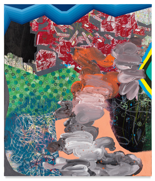 Abracadabra, 2017,&nbsp;Acrylic, oil, spray paint, glitter, collage, crayon and graphite on canvas,&nbsp;84 x 72 inches,&nbsp;213.4 x 182.9 cm,&nbsp;MMG#31521