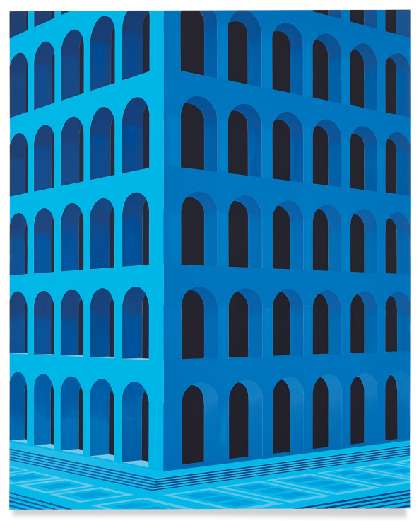City Square at 4 am (Palazzo della Civilt&agrave; Italiana, Small Version), 2020,&nbsp;Acrylic on dibond,&nbsp;26 1/2 x 21 1/4 inches,&nbsp;67 x 54 cm,&nbsp;MMG#32187