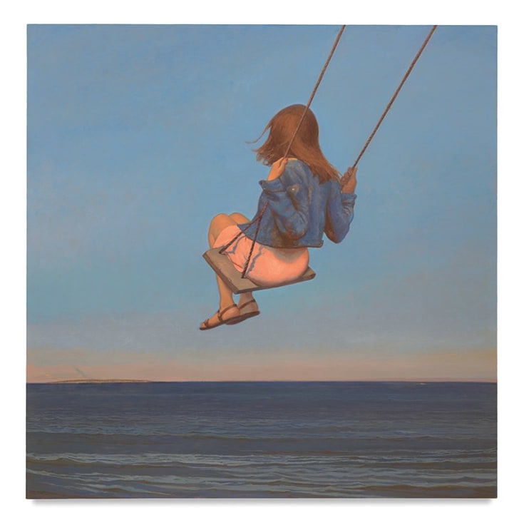 The Swing, 2017, Oil on linen, 60 x 60 inches, 152.4 x 152.4 cm, MMG#29350