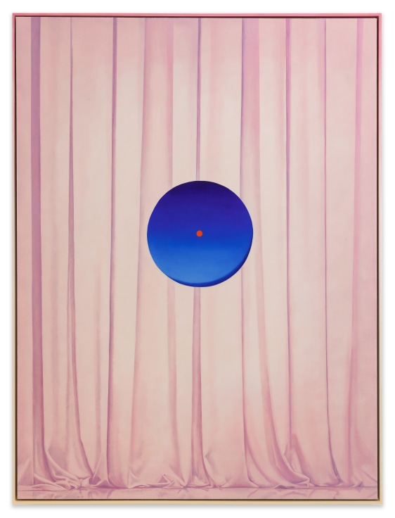 Space Between, 2024, Oil on linen in painted wood frame, 61 x 46 inches,