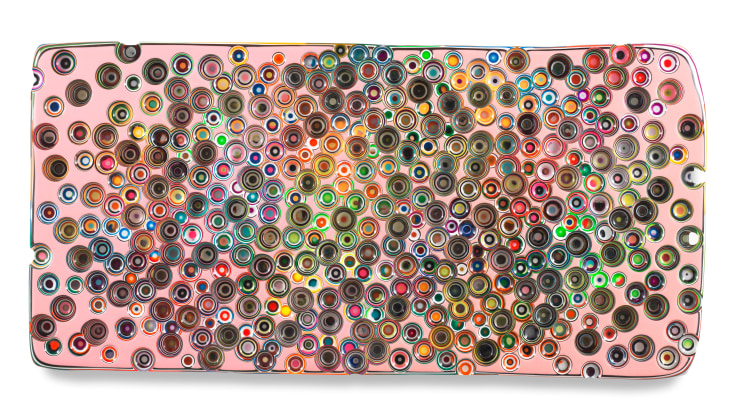 BROKENTOMTOM, 2019,&nbsp;Epoxy resin and pigments on wood,&nbsp;24 x 48 inches,&nbsp;61 x 121.9 cm,&nbsp;MMG#31137
