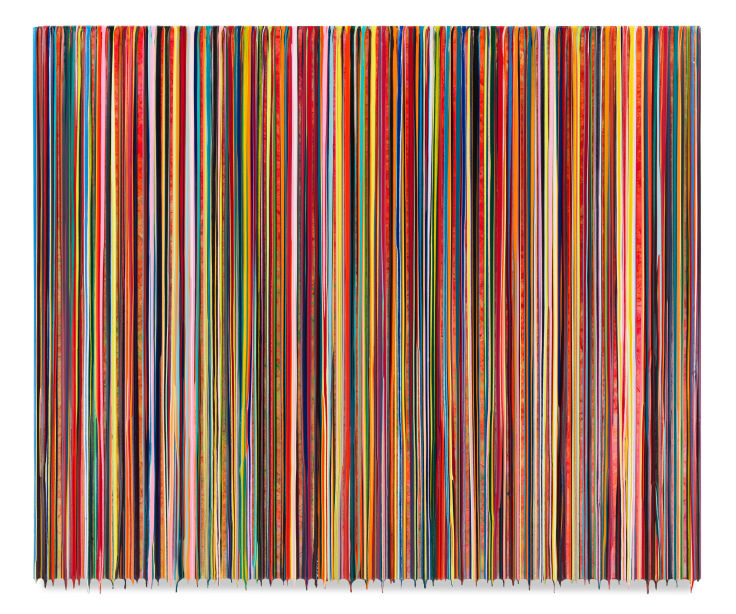TOOSOONTOPANIC, 2019, Epoxy resin and pigments on wood, 60 x 72 inches, 152.4 x 182.9 cm,&nbsp;MMG#31801