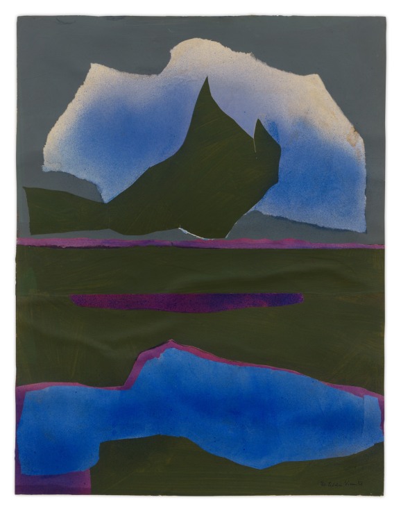Marvell, Hawaii, 1969, Mixed media collage, 52 x 40 inches, 132.1 x 101.6 cm, MMG#4737