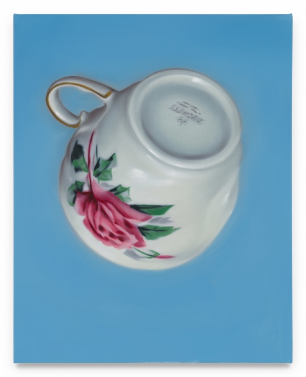 Falling Teacup #15, 2024, Oil on canvas, 30 x 24 inches, 76.2 x 61 cm,&nbsp;MMG#36770