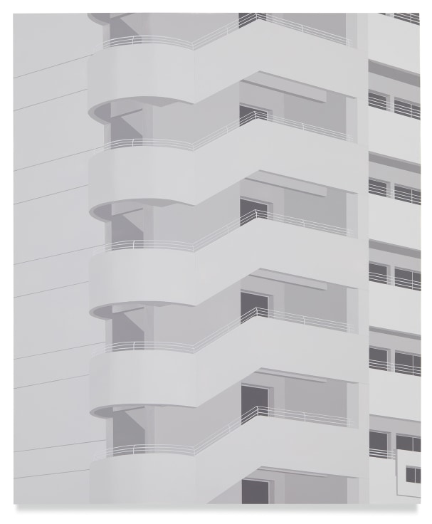 Hong Kong Stairwell, 2019,&nbsp;Acrylic on dibond,&nbsp;23 1/2 x 19 1/2 inches,&nbsp;60 x 50 cm,&nbsp;MMG#32192