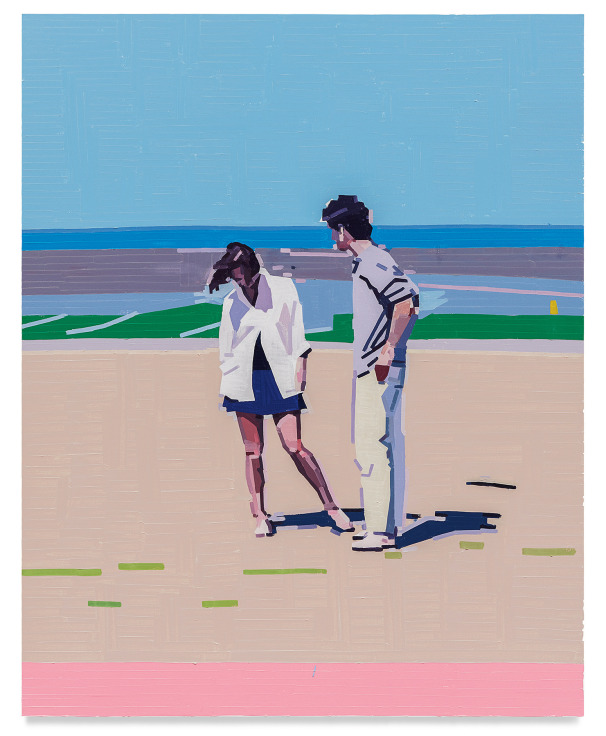 Guy Yanai,&nbsp;Margot &amp;amp; Gaspard (Platonic Relationship), 2021, Oil on linen, 59 x 47 1/4 inches, 150 x 120 cm