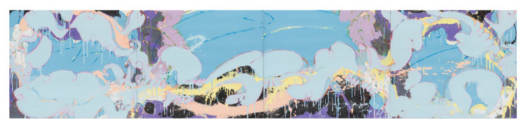 Untitled, 1978, Acrylic and pastel on paper, 25 x 112 inches, 63.5 x 284.5 cm, MMG#34937