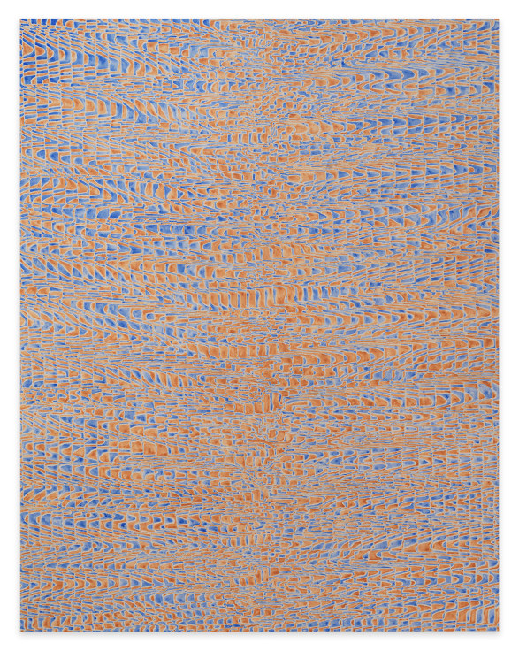 Anion, 2023, Acrylic and graphite on linen, 75 x 59 inches, 190.5 x 149.9 cm
