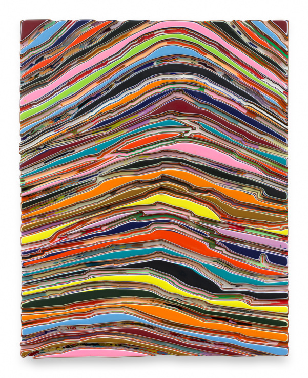 THECONSEQUENTIALNARRATIVE, 2025, Epoxy resin and pigments on wood, 60 x 48 inches, 152.4 x 121.9 cm, MMG#38026