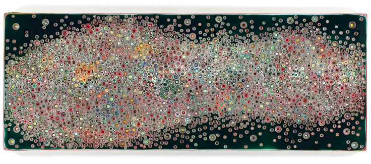 Markus Linnenbrink, SPIRITDOESNOTWORK, 2014, Epoxy resin and pigments on wood, 36 x 96 inches, 91.4 x 243.8 cm, A/Y#21863