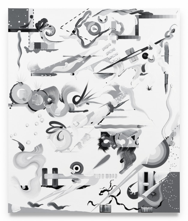 Fiona Rae,&nbsp;The clouds methought would open and show riches, 2024, Oil and acrylic on linen,