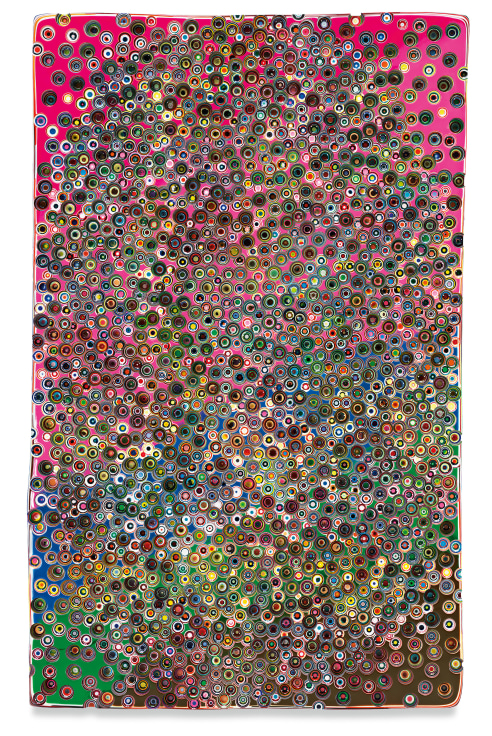 IHUNGMYHEADIHUNGMYHEAD, 2020, Epoxy resin and pigments on wood, 86 x 54 inches, 218.4 x 137.2 cm, MMG#32672