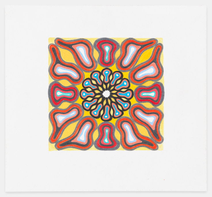 Warren Isensee, Untitled, 2019, colored pencil on paper, 6 5/8&nbsp; x 7 inches, 16.8 x 17.8 cm,&nbsp;MMG#31346