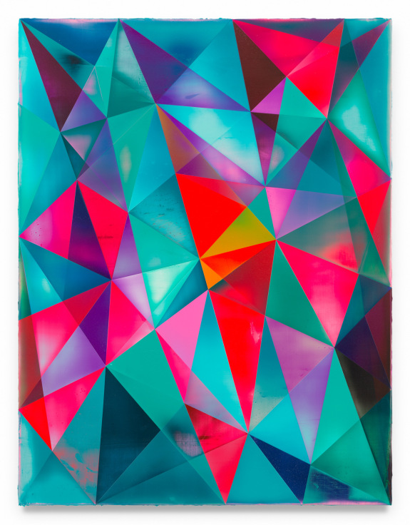 Vector Flow, 2025, Acrylic on linen, 59 x 45 1/4 inches, 149.9 x 114.9 cm, MMG#37499