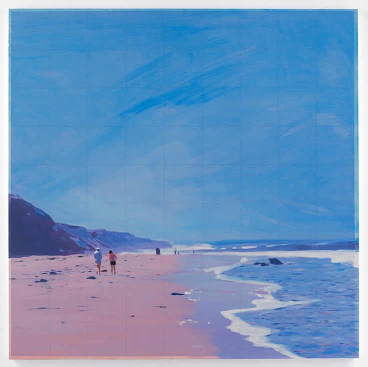 Isca Greenfield-Sanders,&nbsp;Slipper Cove, 2018,&nbsp;Mixed media oil on canvas,&nbsp;63 x 63 inches,&nbsp;160 x 160 cm, MMG#29711
