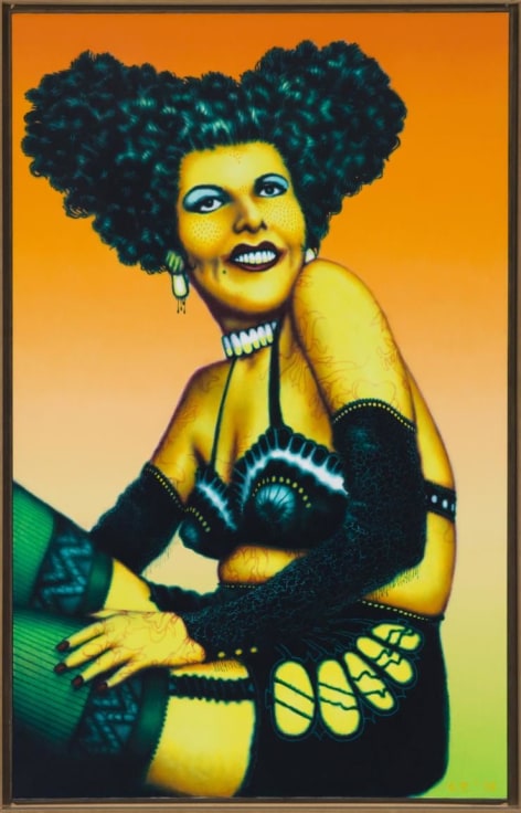 Painting by Ed Paschke titled Elcina from 1973