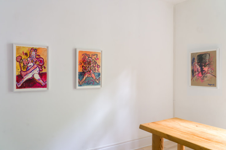 Installation view of &quot;Maryan,&quot; curated by Eddie Martinez, at Venus Over Manhattan, New York