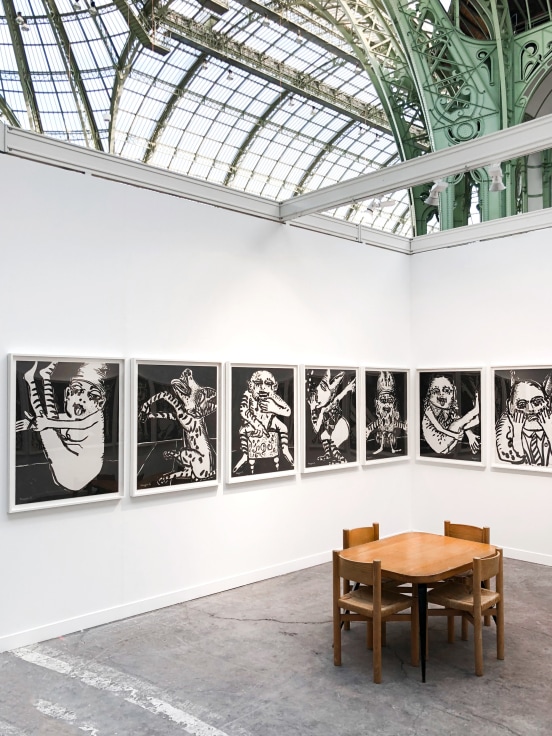 Installation view of Maryan at FIAC, Paris, 2018