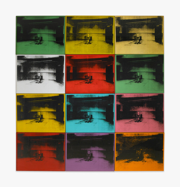 Andy Warhol Twelve Electric Chairs, 1964