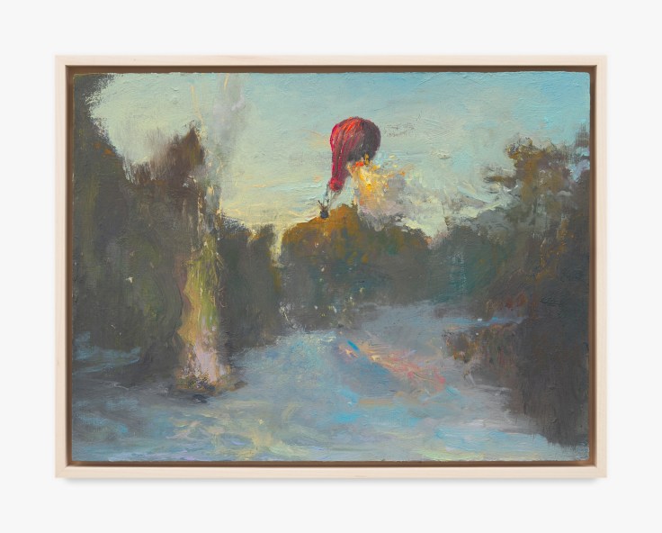 Painting by Seth Becker titled Balloon Accident from 2023