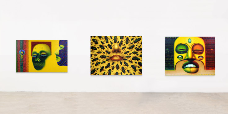 Installation view of Ed Paschke​.