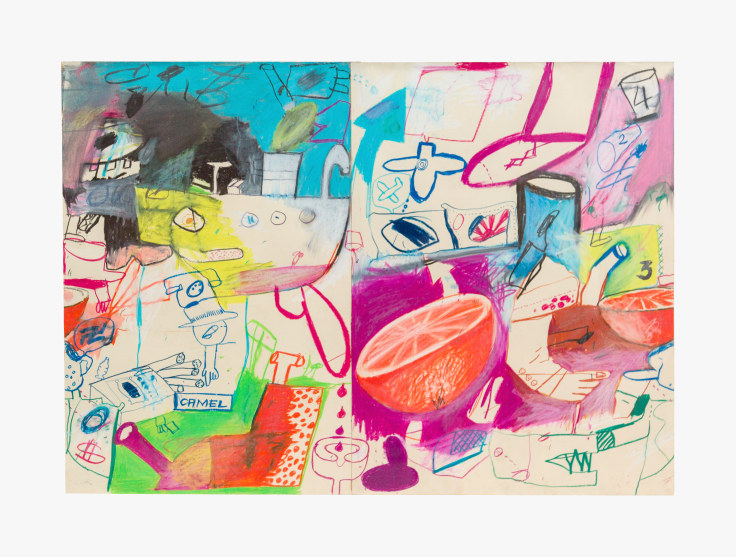 Work on paper by Peter Saul titled Untitled from 1961