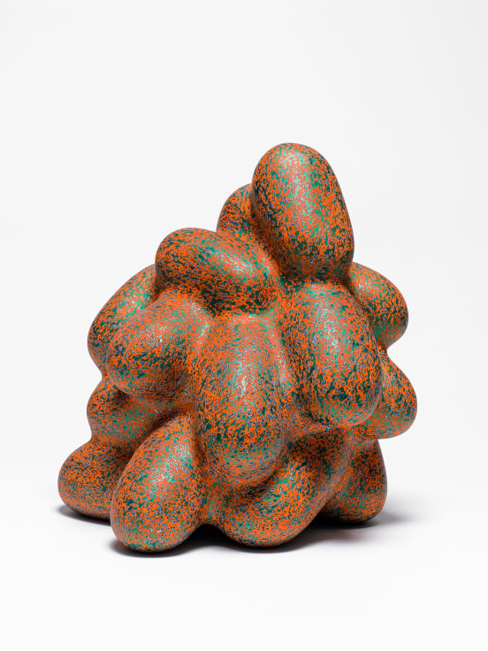 Ken Price, Zotom, 2007. Fired and painted clay; 14 x 14 x 14 1/2 in (36 x 36 x 37 cm)