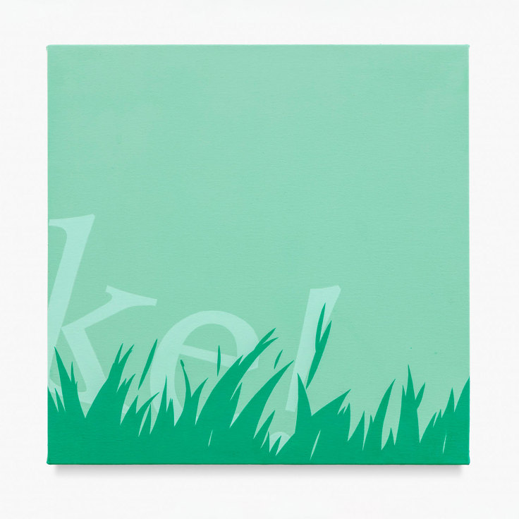 Painting titled Untitled (Snake in the grass/still a snake) by Kristopher Raos from 2022