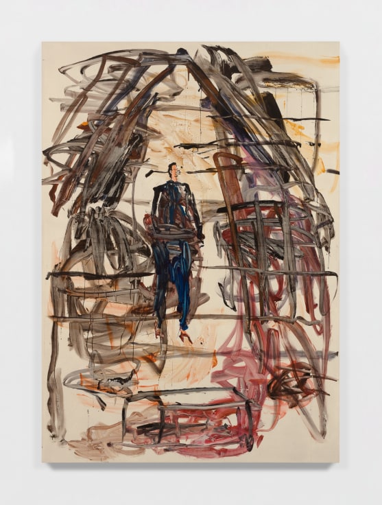 David Deutsch, Opera, 2020, Acrylic on linen. 96 x 68 in (243.8 x 172.7 cm) Galerie Eva Presenhuber