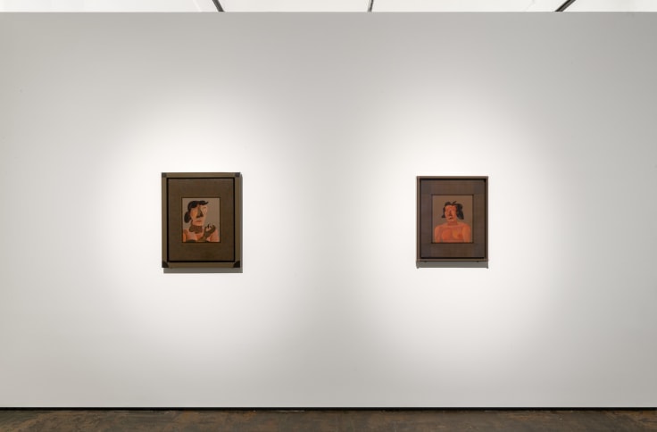 Installation view of &ldquo;Jim Nutt: Portraits&rdquo; at Venus Over Manhattan, New York, 2022