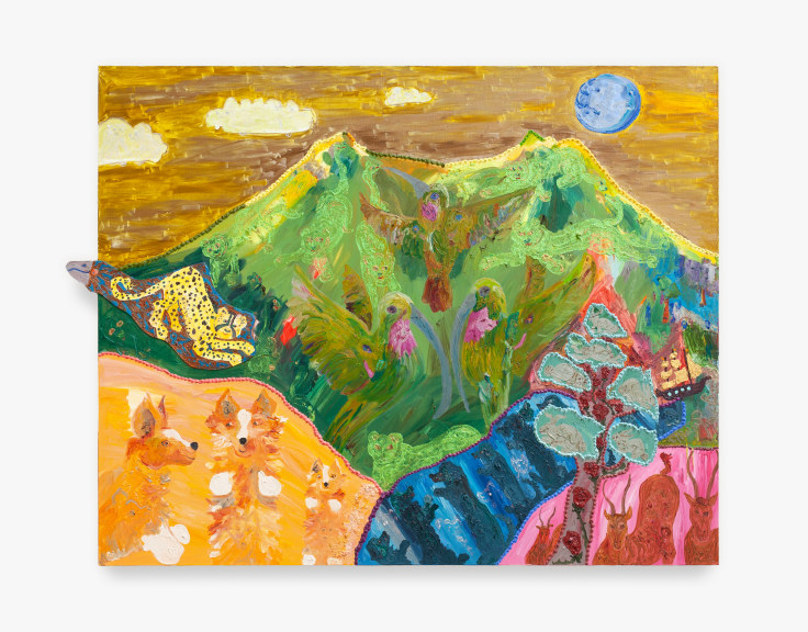 Painting by Maija Peeples-Bright titled Mount Tamalpais See Scape from 2013