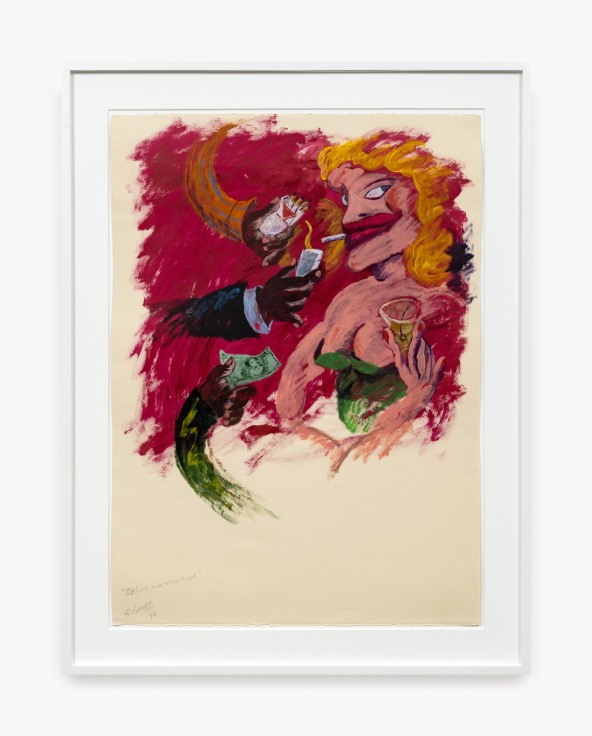 Work on paper by Robert Colescott titled To have and to have not from  1996