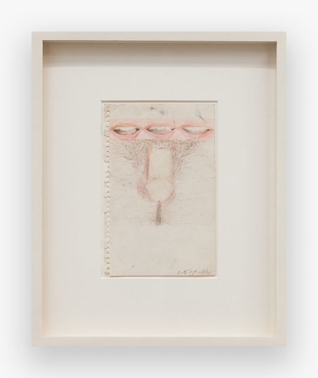 Betty Tompkins Mouth Mouth Mouth Dick, 1970