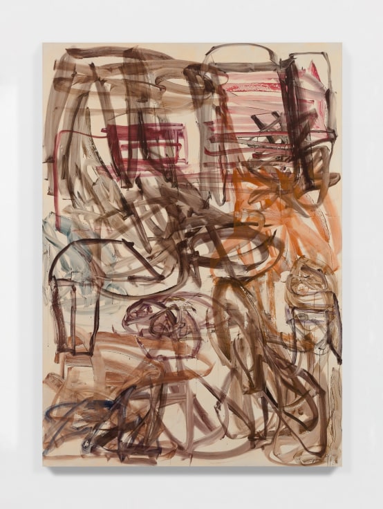 David Deutsch, Untitled, 2022, Acrylic on linen, 96 x 68 in (243.8 x 172.7 cm) Galerie Eva Presenhuber