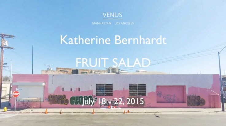 Installation video of Katherine Bernhardt: Fruit Salad, Venus Over Los Angeles, Los Angeles, 2015