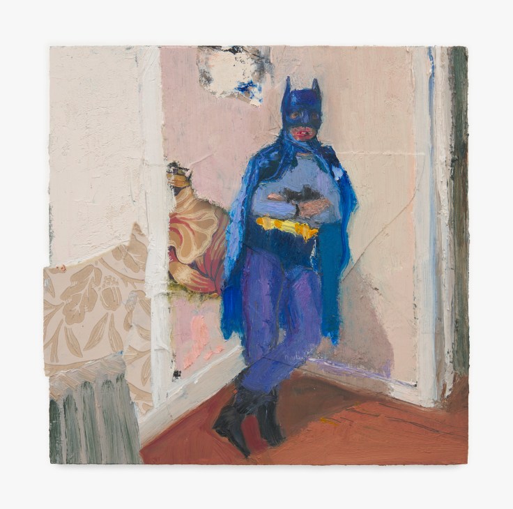 Painting by Seth Becker titled Batman's Living Room from 2023