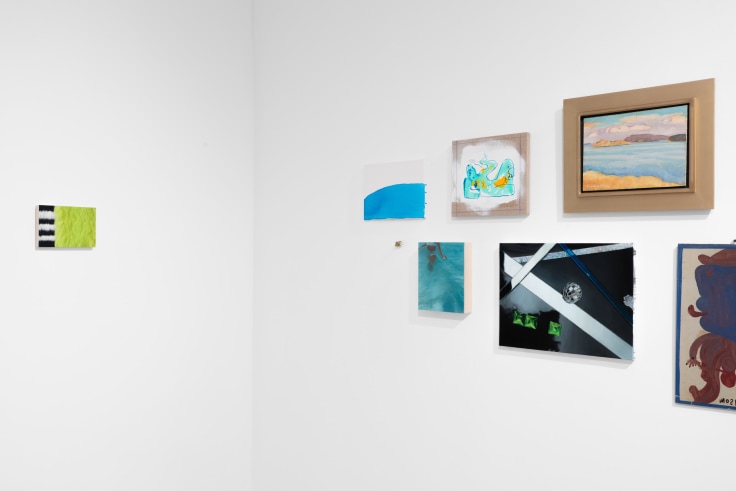 Installation view of Small Paintings at Venus Over Manhattan New York in 2022