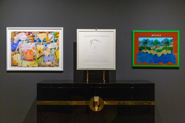 Installation view of &quot;Remembering Phyllis Kind,&quot; The Art Show at the Park Avenue Armory, 2020