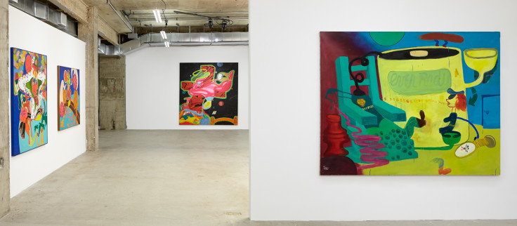 Installation view of Peter Saul: From Pop to Punk, New York, Venus Over Manhattan, 2015