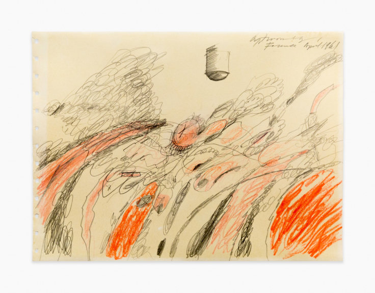 Cy Twombly Untitled (Study for &ldquo;Triumph of Love&rdquo;), 1961