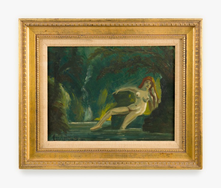 Painting titled Untitled (Bathing Nymph) by Louis M. Eilshemius from c. 1921