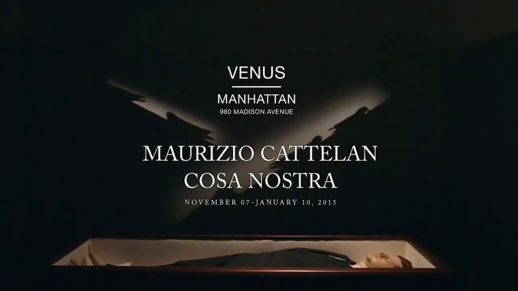 Installation video of Maurizio Cattelan: Cosa Nostra, Venus Over Manhattan, New York, 2014
