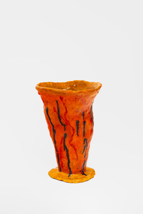 Sculpture by Sally Saul titled Drippy Vase from 2023