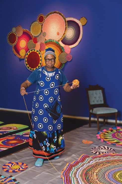 For Bailey, crochet is a therapeutic practice that has the power to heal. Photo by Jenna Bascom, courtesy of the Museum of Arts and Design.
