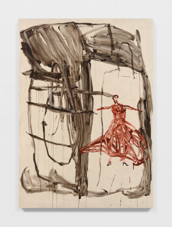 David Deutsch, Untitled, 2022, Acrylic on linen. 96 x 68 in (243.8 x 172.7 cm) Galerie Eva Presenhuber