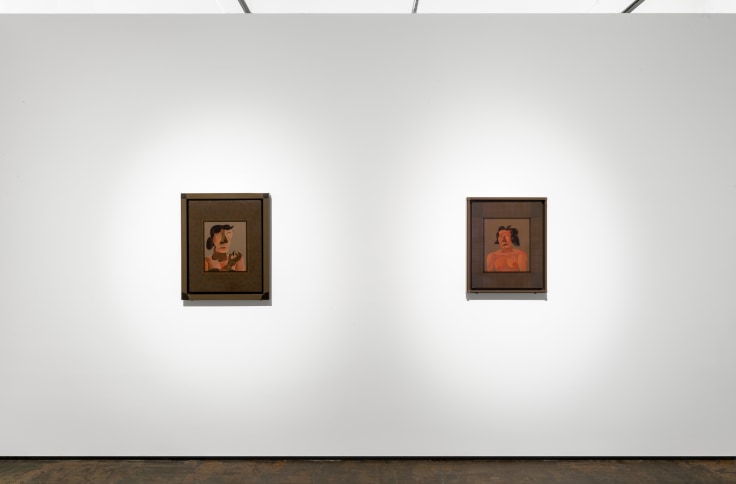 Installation view of Jim Nutt: Portraits at Venus Over Manhattan, New York, 2022