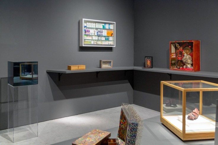 Installation view of Boxes, The Art Show, 2019