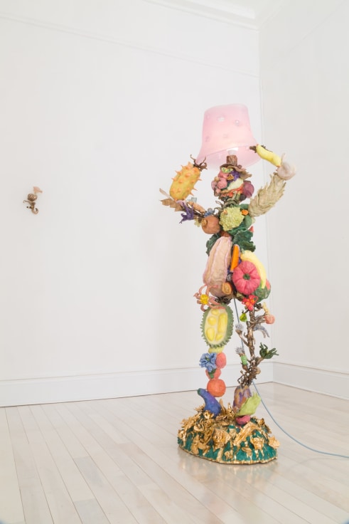 Installation view of &quot;Katie Stout: Verdant Formations,&quot; New York, 2021.