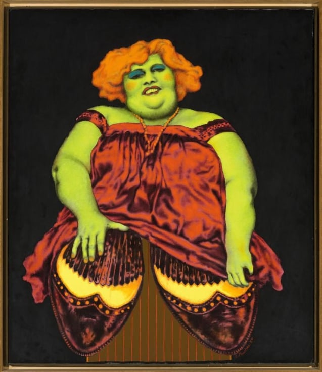 Painting by Ed Paschke titled Heavy Shoes from 1970