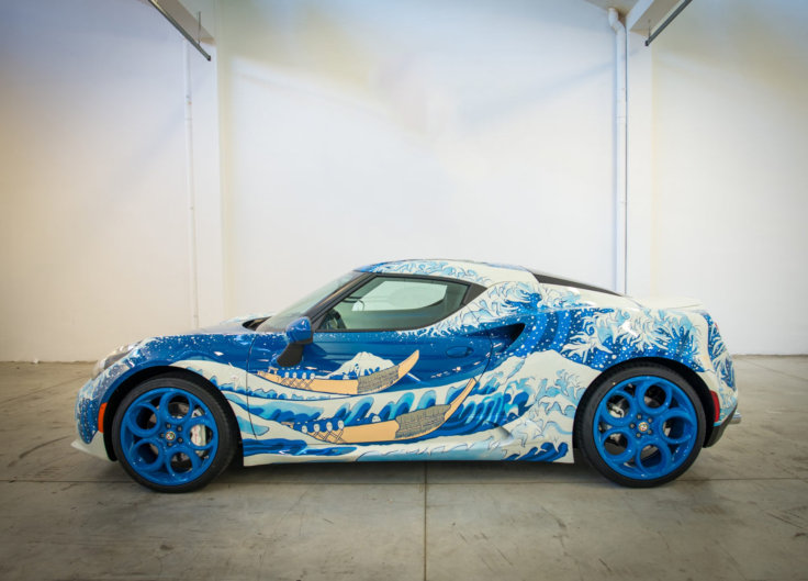 Garage Italia Customs Alfa Romeo 4C painted with Hokusai&rsquo;s The Great Wave off Kanagawa, 2016